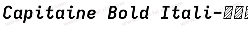 Capitaine Bold Itali字体转换